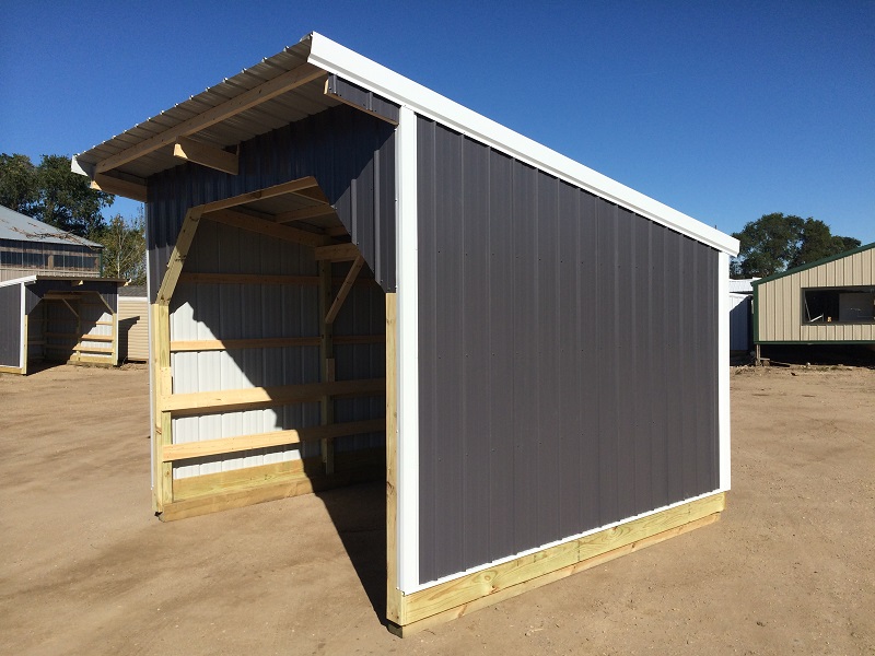 12x12 Open Front Livestock Shelter RFC