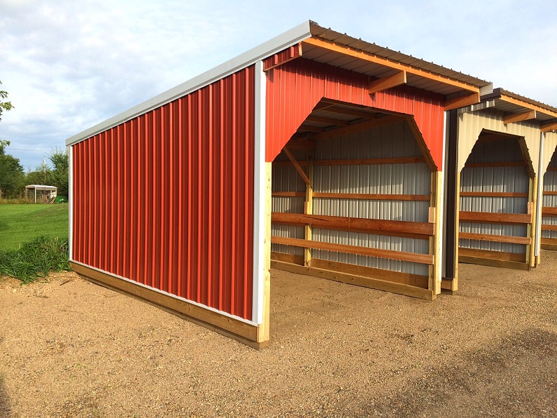 12x18 Open Front Livestock Shelter RFC