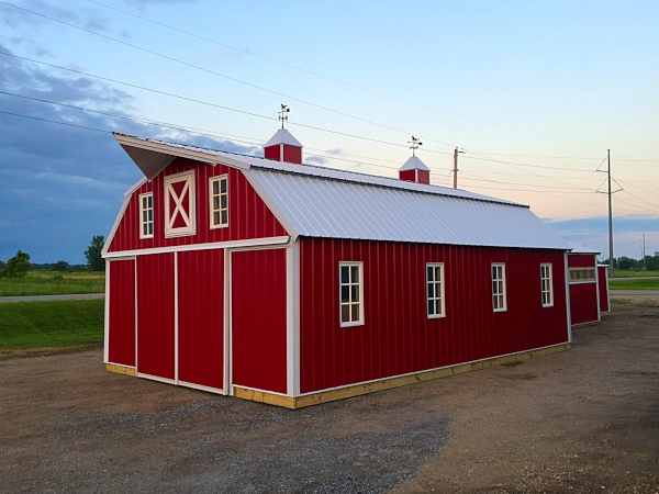 RFC Gambrel Roof Barn Horse Shelter 